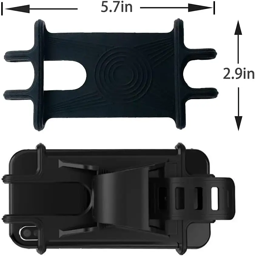 Silicone Stand Handlebar Mount Band Bicycle Phone Holder For Mobile Phone