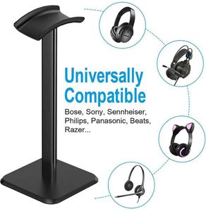 Aluminium Alloy Headphone Stand Holder <b>Space</b> <b>Saving</b> Gaming Headset Stand Rack Desktop Organizer Display Earphone <b>Hanger</b> Bracket - Product Image 4
