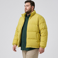 Blouson matelassé décontracté pour homme, col montant, fermeture éclair intégrale, poches, cordon de serrage, chaud pour l'hiver, grandes tailles, surdimensionné, 90% 6XL