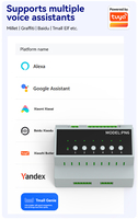 Modul Sakelar Relay Pintar 6 Saluran PN6 Tuya Zigbee WiFi 16A Pengontrol Daya untuk Kontrol Pencahayaan dan Motor WiFi Zigbee sebagai Pilihan