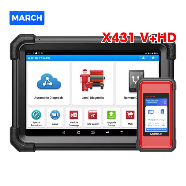 Professional Launch X431 V+ SmartLink HD Hd3 V for 24V Heavy Duty Truck OBD2 Full System Car Diagnostic Tool Automotriz Scanner
