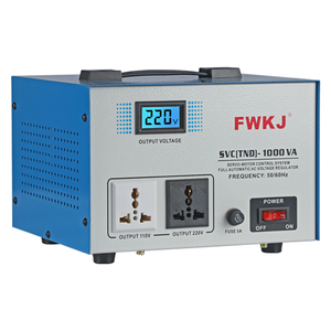 SVC 1KVA/3KVA/5KVA automático <span class=keywords><strong>AVR</strong></span> <span class=keywords><strong>Servo</strong></span> Motor Control AC regulador de voltaje estabilizador con pantalla LCD 50Hz frecuencia - Product Image 1