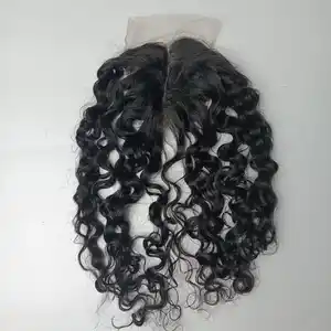 המוצר הנמכר ביותר הסגר burmese curl 5*5 100% vietnames שיער אדם צבע מלא גודל מלא עשוי vn.