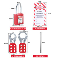 Kit de verrouillage d'urgence OSHA Meilleur verrou de sécurité électrique Loto