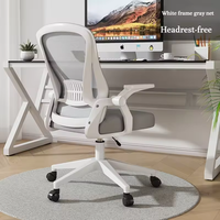 Chaise de bureau exécutive ergonomique moderne en tissu, hauteur réglable, structure en fer, base en plastique - Confortable pour la maison et le salon
