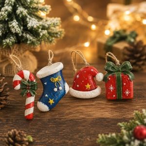 Adorno Navideño de Resina con Forma de Santa Claus, con Asa para Colgar en Puertas, Ventanas, Chimeneas y Árboles de Navidad - Product Image 6