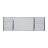 Tableau blanc pliable trois-en-un : tableau blanc magnétique et tableau noir