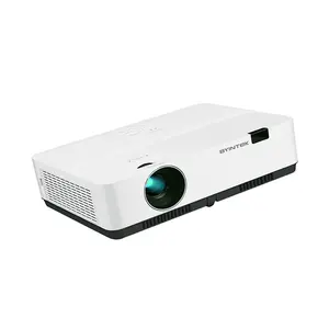 Byintek k600 projetor profissional, projetor de vídeo com alta potência de 8000 lúmens, projetor para áreas externas