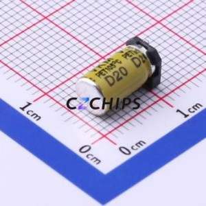 ตัวเก็บประจุอิเล็กโทรไลต์อะลูมิเนียมแบบ SMD รุ่น VKMB1002E2R7MV, ขนาด D5xL10 มม., 2.7uF, 20%, 250V, 98mA-100kHz - Product Image 2