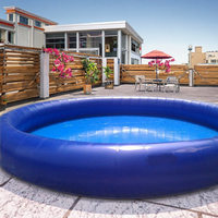 Piscine gonflable en PVC bleu foncé personnalisée de 15m jeu de ballon de marche aquatique extérieur pour enfants et adultes piscine hors sol