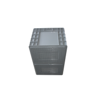 600x400x340mm Boîtes en plastique Logistique Caisse emboîtable et empilable Boîte en plastique industrielle Taille personnalisée Boîte solide EU 2.4KG CN;JIA