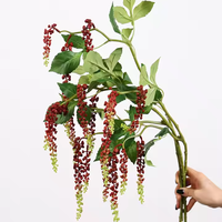 Vente en gros de plantes suspendues en plastique vertes artificielles pour Noël, décorations pour la maison et le mariage