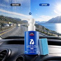 Glodway Nettoyant et Polissant pour Vitres de Voiture : Élimine Traces d'Eau, Saleté, Rayures de Pluie et Film Huileux pour une Vision Claire
