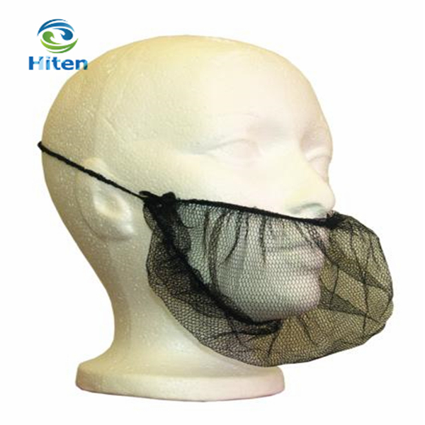 Factory Price Disposable Nylon Beard Cover with Earloop Beard Hair Net