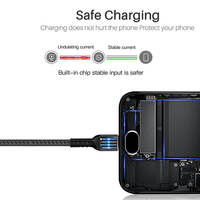 Vente flash : câble de charge rapide USB Type-C en nylon tressé de 1 m 3A pour iPhone 15 Pro Max