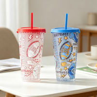 Gobelet magique jetable à changement de couleur activé par le froid pour boissons, jus et boissons froides
