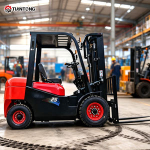 3톤 디젤 지게차 LED 라이트 및 후진 경보 기능 탑재 안전 운전 지게차 야간 근무용 판매 - Product Image 1