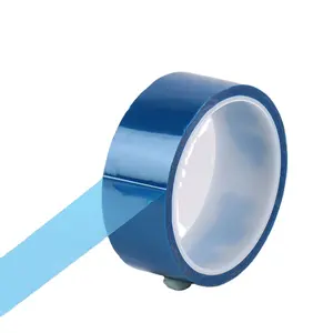 PET blue high-temperature tape non-residue heat-resistant insulation tape automotive spray baking paint masking silicone tape