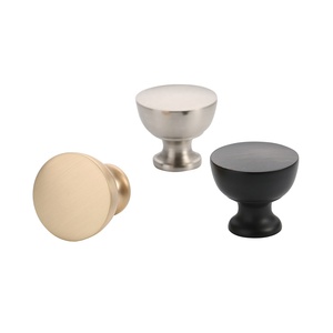 <strong>Black</strong> Single Hole <strong>Knob</strong> European Cabinet Wardrobe Zinc Alloy <strong>Door</strong> Handle <strong>Knobs</strong> 1296 - Product Image 6