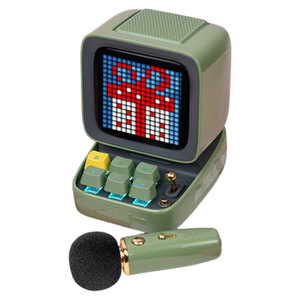 Divoom DitooMic <b>Bluetooth</b> Speaker Portable Wireless <b>Microphone</b> With Led Flashing Light For Karaoke Mini Ktv - Product Image 2