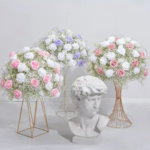 Bola <span class=keywords><strong>de</strong></span> flores artificiales, decoración <span class=keywords><strong>de</strong></span> boda, arreglo <span class=keywords><strong>de</strong></span> fondo Floral, marco <span class=keywords><strong>de</strong></span> decoración, centro <span class=keywords><strong>de</strong></span> mesa, Bola <span class=keywords><strong>de</strong></span> flores, camino, líder dec - Product Image 2
