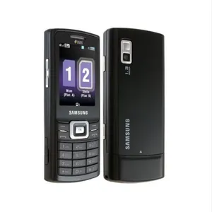 SAMSUNG C5212 için ikinci el cep telefonu (2009 versiyonu) kullanılan 2g çift sim kart klavye ucuz orijinal bar özelliği cep telefonu