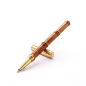 ปากกาของขวัญทำจากไม้ไผ่เรดวู้ดทำจากทองเหลืองทำจากเจลไม้จันทน์เป็นเอกลักษณ์ - Product Image 6