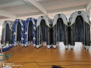 Benutzer definierte große PVC Hypalon Air Deck Boden Ruderfloß Aufblasbares Klapp fischerboot zum Driften Verkaufs optionen verfügbar - Product Image 6