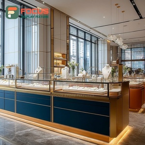 Sistema de Exhibición de Joyería de Lujo, Vitrina de Vidrio Templado para Tiendas de Marca - Product Image 1