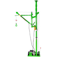 Nouvelle mini grue de construction électrique de 300 kg avec câble métallique, grue mobile de levage de matériaux de construction, 220 V, 1500 W