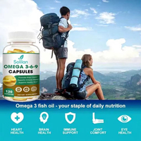 Capsules molles d'oméga-3 6 9 végétaliennes Solilan OEM, compléments halal, 1000 mg d'huile de poisson, capsules molles d'oméga 3 6 9