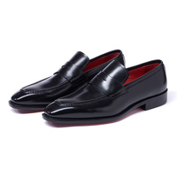 Chaussures en cuir de vachette véritable de luxe 509-38 pour hommes, mocassins confortables à enfiler, chaussures habillées formelles pour hommes, chaussures de mariage