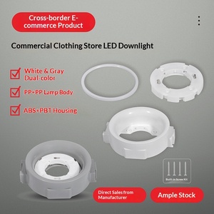 <span class=keywords><strong>Support</strong></span> de <span class=keywords><strong>plafond</strong></span> rond en PP pour <span class=keywords><strong>lampe</strong></span> LED GX53/BH53, base grise, résistant aux hautes températures, pour salon et chambre à coucher - Product Image 5
