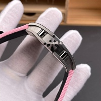 Montre automatique squelette de luxe personnalisée, modèle 67-01, neuve, de forme tonneau et anti-reflet pour homme