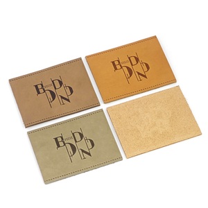 Étiquette en cuir personnalisée, étiquette en cuir véritable, logo en cuir véritable embossé et personnalisé pour sacs, sacs à main, vêtements - Product Image 2