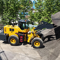 Chargeuse sur pneus de 4 tonnes, chargeuse frontale, moteur diesel Weichai 135 kW, pompe à engrenages pour l'exploitation minière, les carrières, la construction, la construction routière