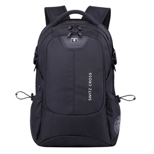 Switz Cross <b>Laptop</b> <b>Backpack</b> Large Capacity Computer Pocket USB Port Water Repellent Unisex Business Travel <b>Backpack</b> - Product Image 1