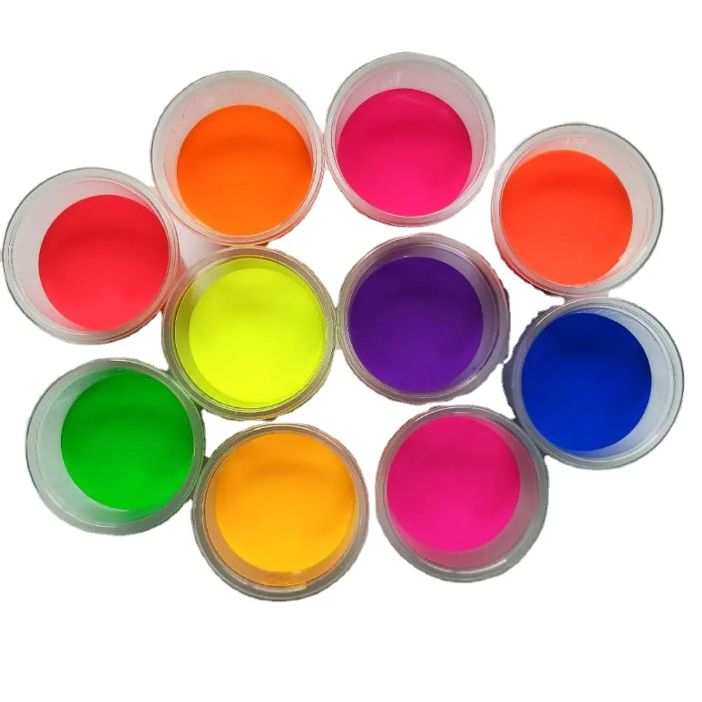 Waterborne fluorescent liquid pigment water-based neon dye