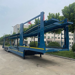 Pont d'airbag à <span class=keywords><strong>3</strong></span> <span class=keywords><strong>essieux</strong></span> Personnalisation Porte-<span class=keywords><strong>voiture</strong></span> à 10 positions <span class=keywords><strong>Remorque</strong></span> de transport de voitures de tourisme à 8 positions - Product Image 2