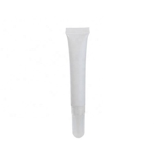 Wholesale <b>Clear</b> Soft Lip <b>Gloss</b> Tube Cosmetic Packaging 10ml Empty White Squeeze Lip Balm Tube - Product Image 6