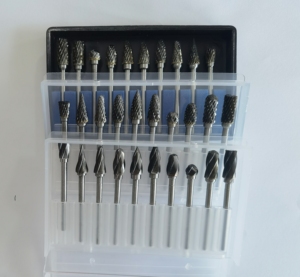 20pcs 3mm x 3mm vonfram thép rắn Carbide Burrs tập tin quay Kim Cương Burrs Bộ công cụ quay Kit - Product Image 1