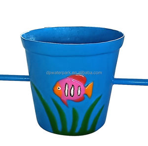 Équipement de jeu aquatique commercial en fibre de verre pour hôtels, avec pulvérisation d'eau extérieure et seau pour enfants - Product Image 5