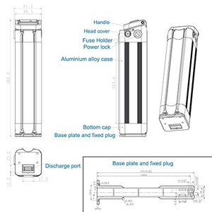 Batería de Iones de Litio CNNTNY 24V 10.4AH para Bicicleta Eléctrica y Silla de Ruedas Eléctrica - Product Image 5