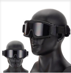 卸売 三レンズ 防風 モトクロス タクティカルグラス 射撃 アウトドア CS装備 耐衝撃 防曇 安全ゴーグル - Product Image 3