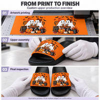 Chaussons personnalisés en EVA pour femmes et hommes, motif squelette de chien et nœud papillon arc-en-ciel, à bout ouvert, respirants, pour intérieur et extérieur