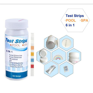 Nouvelle annonce ensemble de nettoyage de piscine kit de bandelettes de test de chlore de <span class=keywords><strong>sel</strong></span> kit de test de papier pour les produits chimiques de piscine - Product Image 6
