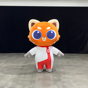 Disfraz Inflable de Panda Rojo, Personaje de Dibujos Animados, Disfraz de Animal de Peluche Suave, Disfraz Inflable de <span class=keywords><strong>Mapache</strong></span> - Product Image 1