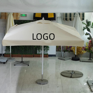 Kare çok boyutlu açık güneş gölge plaj şemsiyesi isteğe bağlı taban ile doğrudan fabrika toptan bahçeleri villa avlular için - Product Image 2