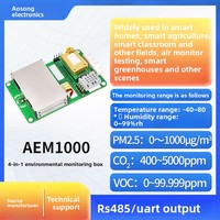 ASAIR AEM1000 Respon Cepat Rs485/UART Output Digital Modul Sensor All-in-One Sensor Lingkungan Tahan Lama CO2 Akurasi 0.1