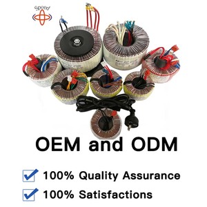 Tùy chỉnh ứng dụng 50W loa siêu trầm 500W 6KW 120V 12V khuếch đại công suất bầu 600VA âm thanh 12 0 12 cuộn cảm biến áp toroid - Product Image 6